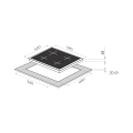 Электрическая варочная панель Maunfeld MVCE 59.4HL.1SM1DZT BK