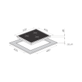 Электрическая варочная панель Maunfeld MVI45.3HZ.3BT WH